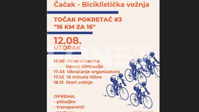 Sutra akcija "16 km za 16"